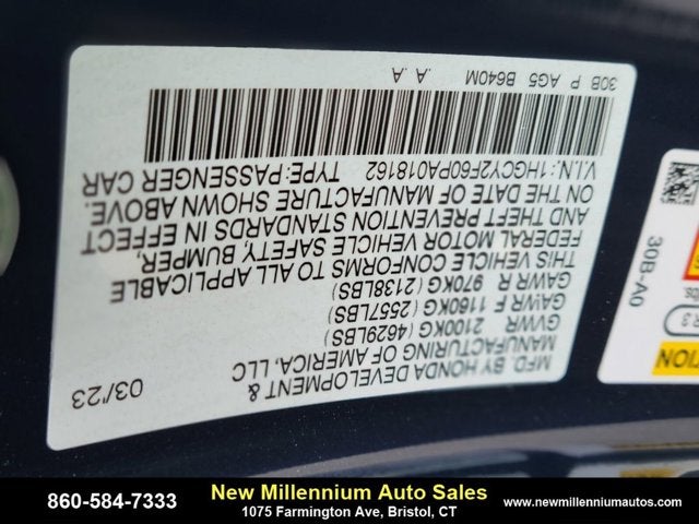 2023 Honda Accord Hybrid EX-L