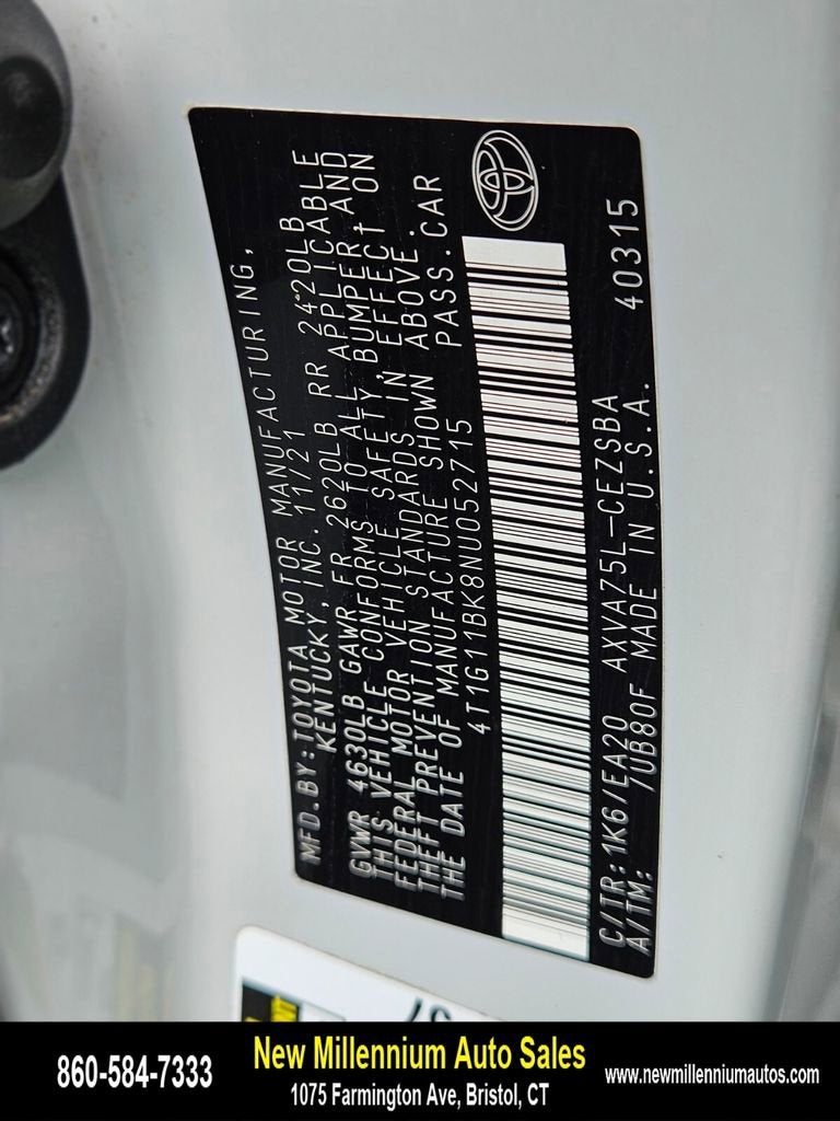 2022 Toyota Camry SE