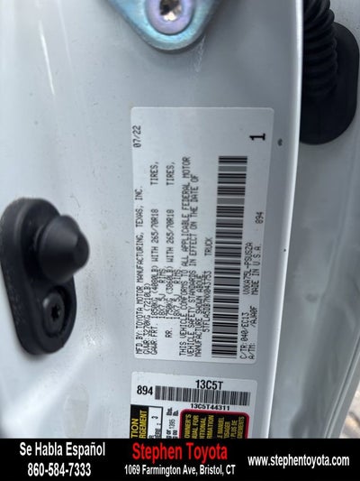 2022 Toyota Tundra 4WD SR5